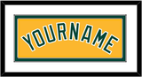 Oakland Name - Alternate Gold (2011-2018) - Double Mat 1