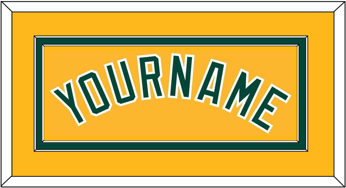 Oakland Name - Alternate Gold (2011-2018) - Signature Tier 2