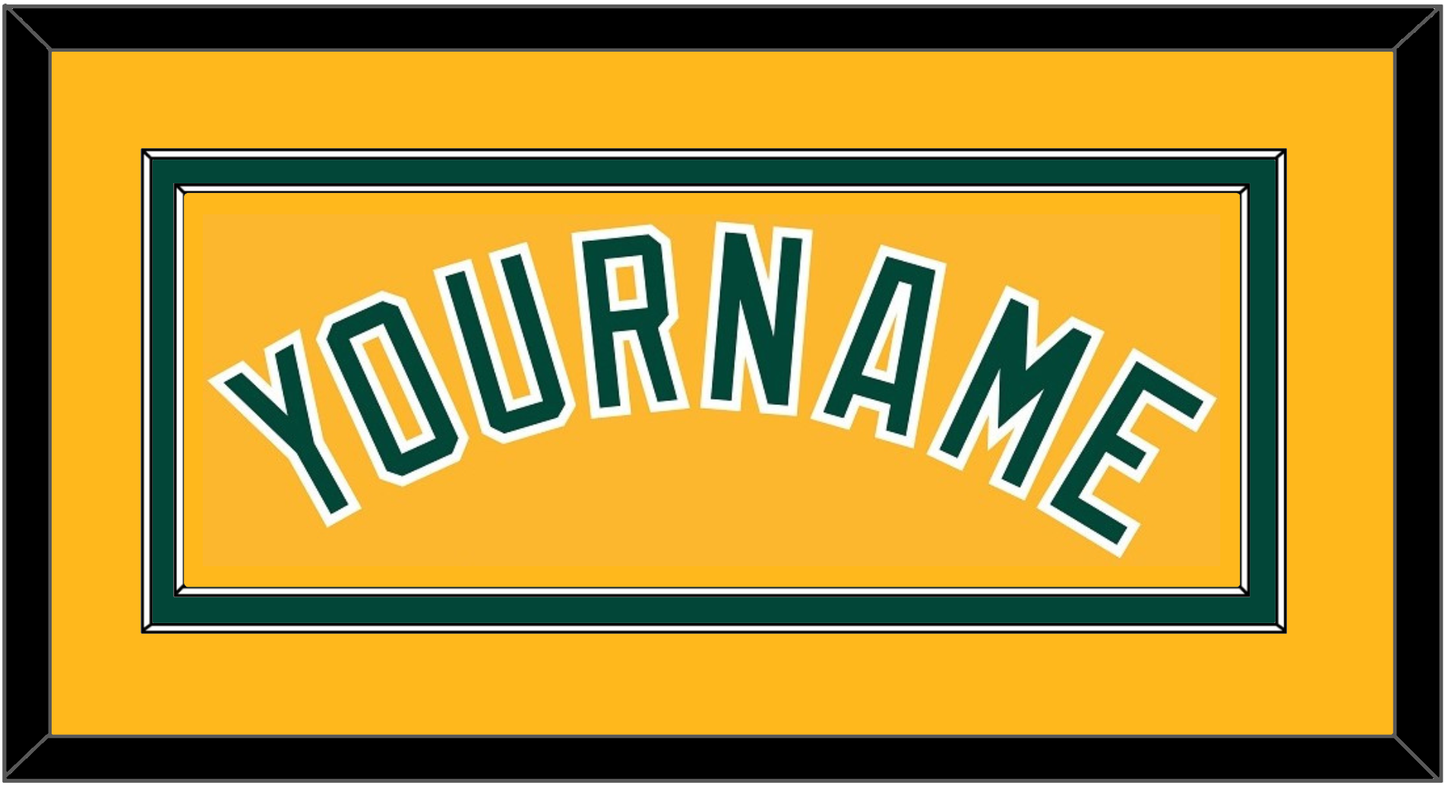 Oakland Name - Alternate Gold (2011-2018) - Signature Tier 2