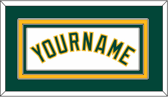 Oakland Name - Home White - Triple Mat 2