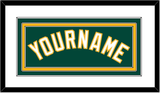 Oakland Name - Alternate Green - Triple Mat 1