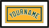 Oakland Name - Alternate Gold (2011-2018) - Triple Mat 1