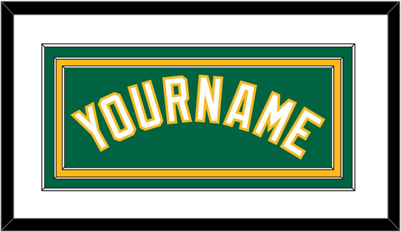 Oakland Name - Alternate Kelly Green - Triple Mat 1