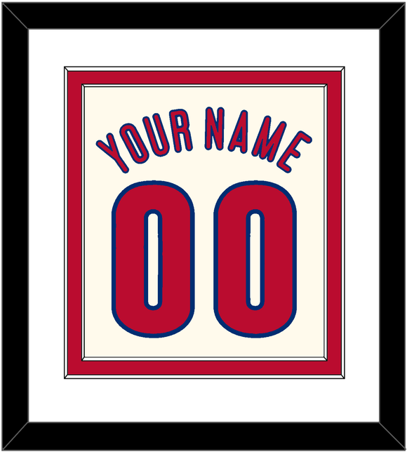 Philadelphia Name & Number - Alternate Cream - Double Mat 1