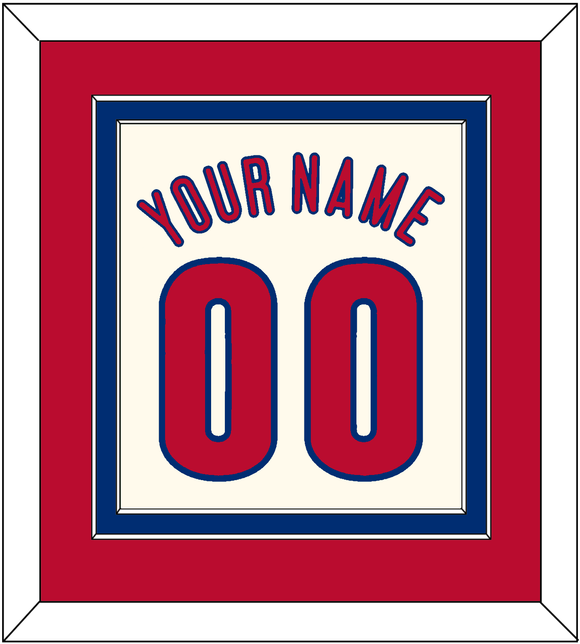 Philadelphia Name & Number - Alternate Cream - Double Mat 2