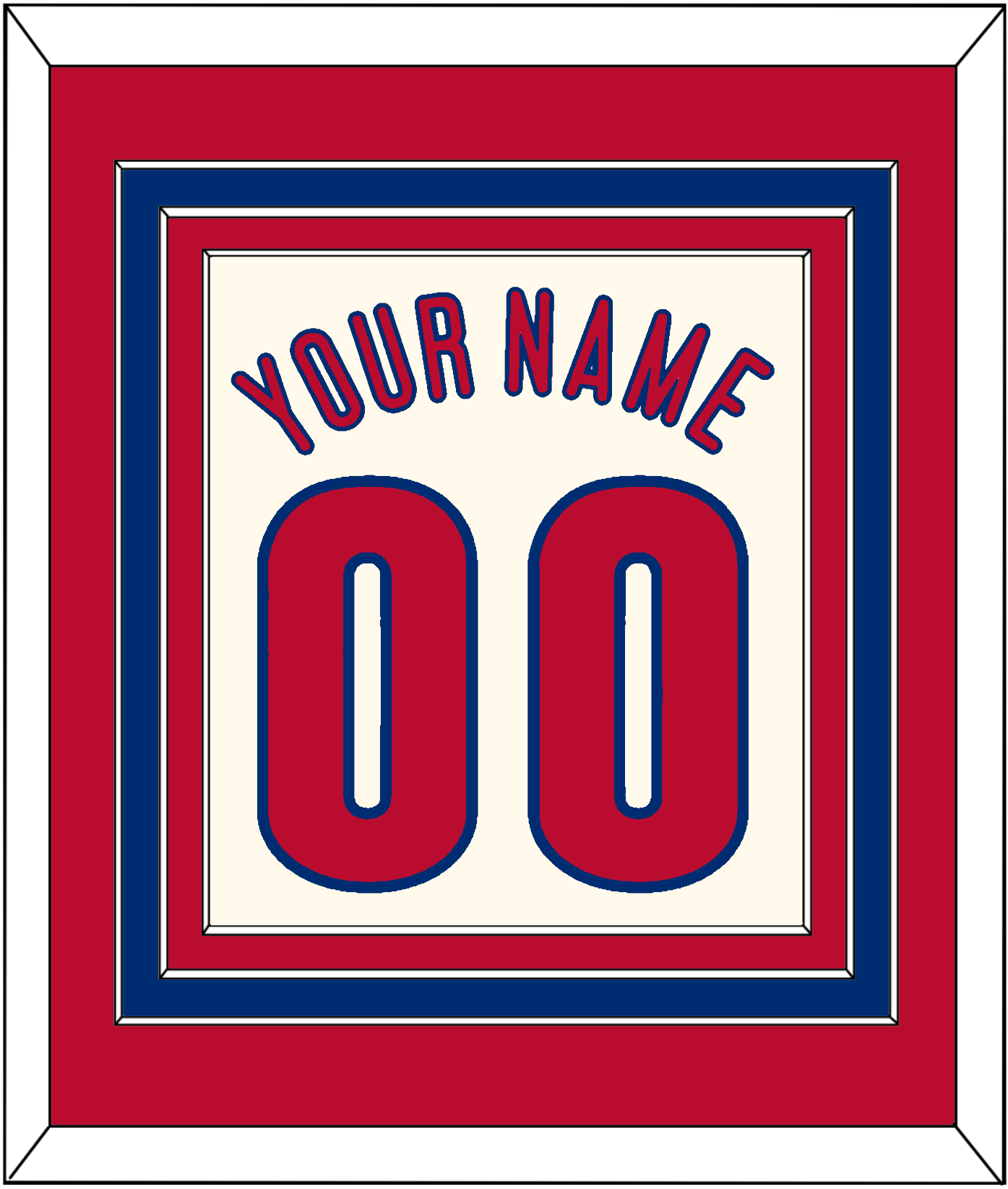 Philadelphia Name & Number - Alternate Cream - Premier Tier 2