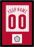 Philadelphia Name, Number & World Series Champions Patch - Home Pinstripes (1992-2015) - Single Mat 1