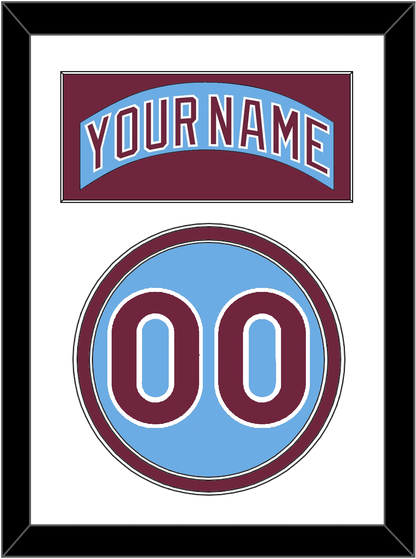 Philadelphia Nameplate & Number - Road Powder Blue (1973-1986) - Signature Tier 1