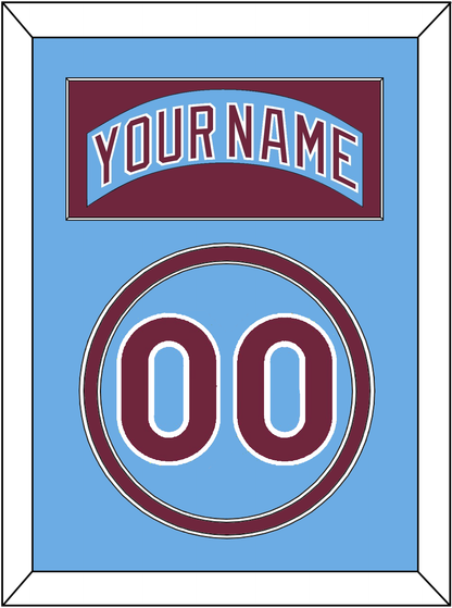 Philadelphia Nameplate & Number - Road Powder Blue (1973-1986) - Signature Tier 3