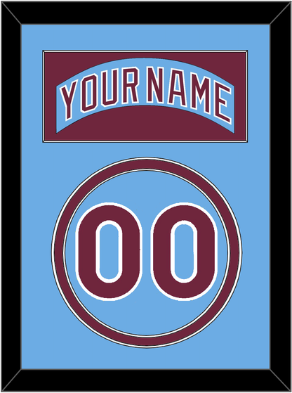 Philadelphia Nameplate & Number - Road Powder Blue (1973-1986) - Signature Tier 3