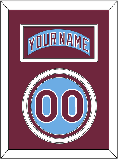 Philadelphia Nameplate & Number - Road Powder Blue (1973-1986) - Premier Tier 2