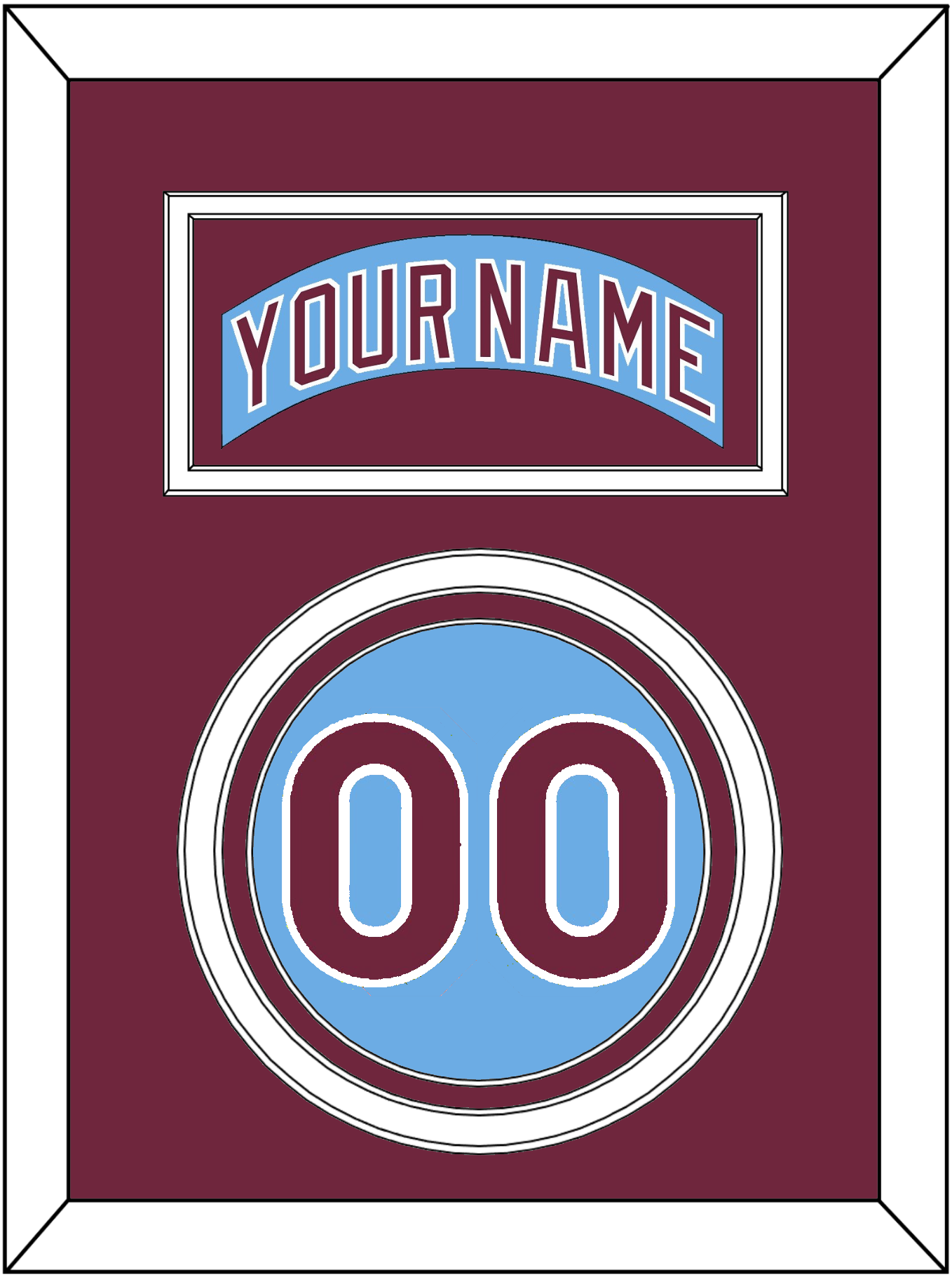 Philadelphia Nameplate & Full-Size Number - Split
