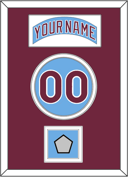 Philadelphia Nameplate, Number & World Series Jersey Patch - Road Powder Blue (1973-1986) - Signature Tier 2