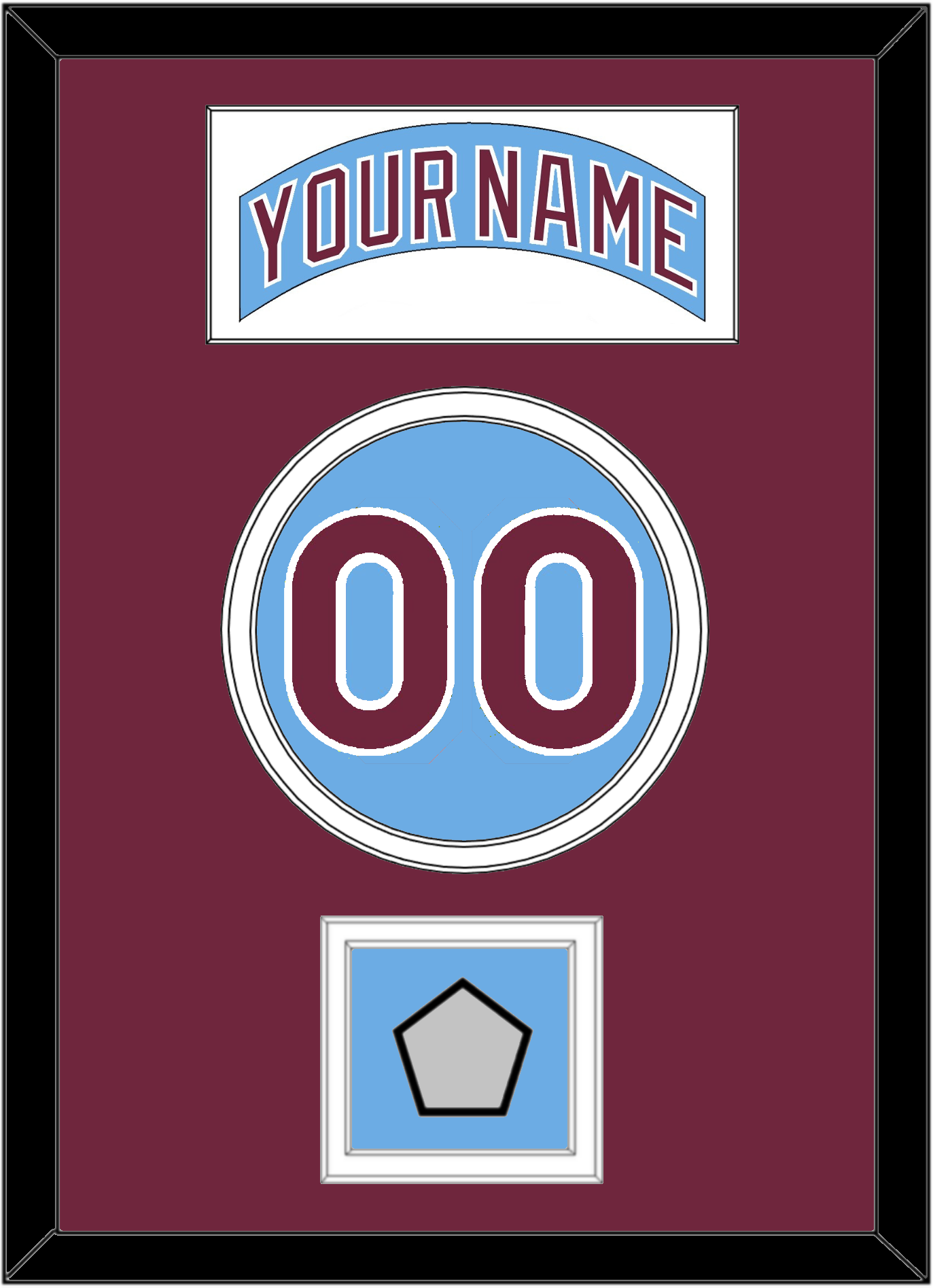Philadelphia Nameplate, Number & World Series Jersey Patch - Road Powder Blue (1973-1986) - Signature Tier 2