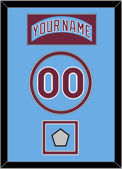 Philadelphia Nameplate, Number & World Series Jersey Patch - Road Powder Blue (1973-1986) - Signature Tier 3