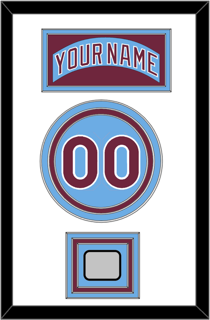 Philadelphia Nameplate, Number & World Series Jersey Patch - Road Powder Blue (1973-1986) - Premier Tier 1