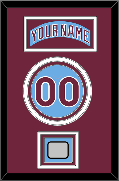 Philadelphia Nameplate, Number & World Series Jersey Patch - Road Powder Blue (1973-1986) - Premier Tier 2