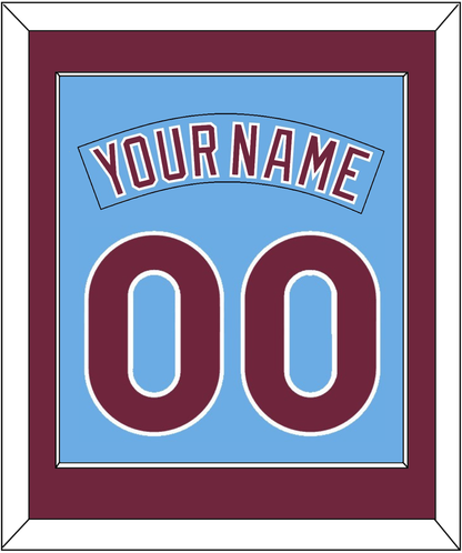 Philadelphia Nameplate & Number Combined - Nostalgia Powder Blue - Essential Tier 2