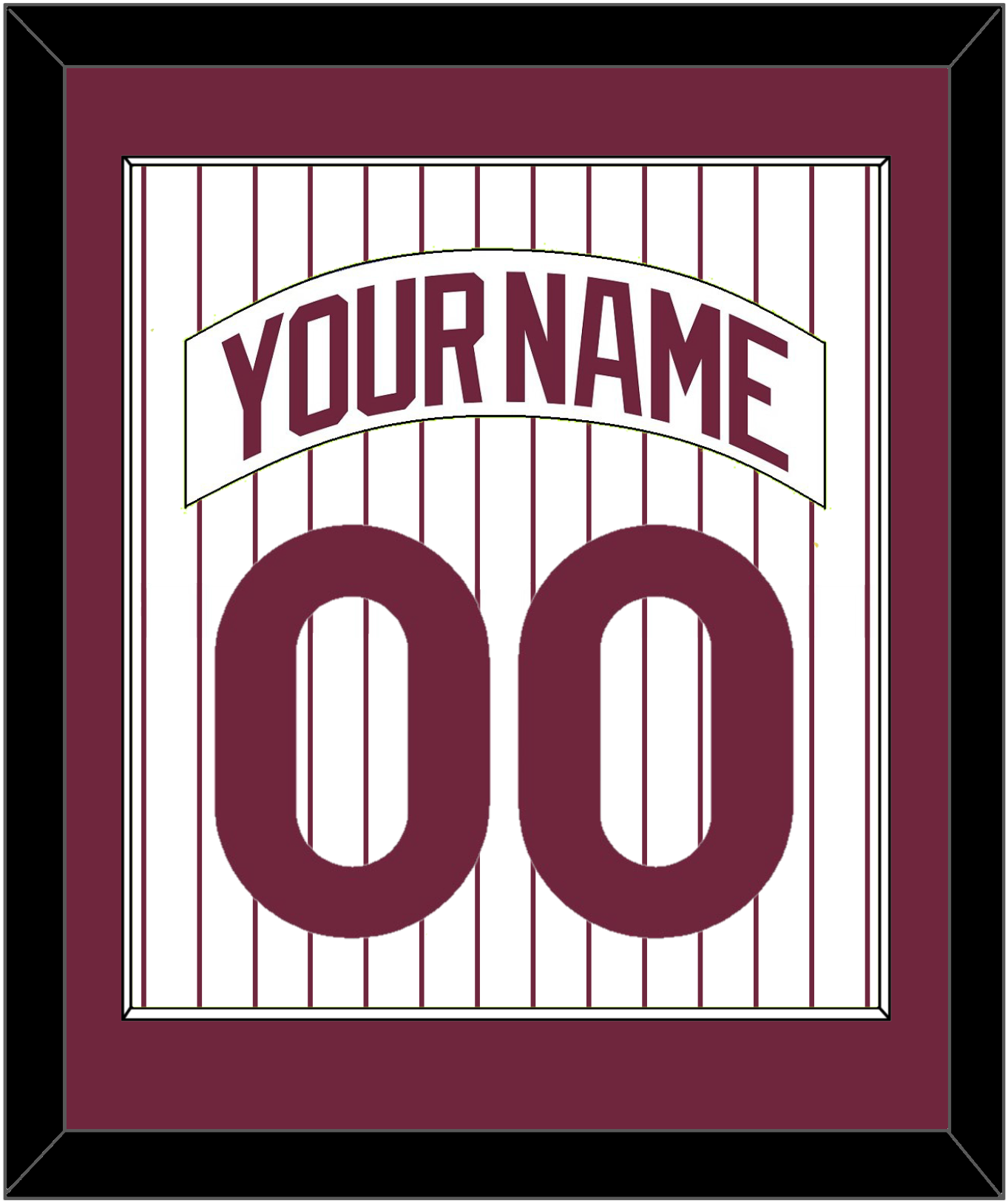 Philadelphia Nameplate & Number Combined - Home Pinstripes (1975-1986) - Essential Tier 1