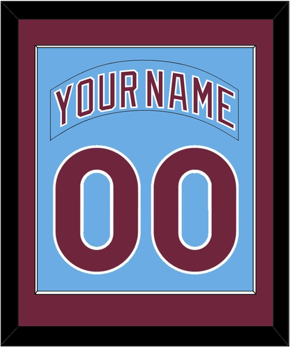 Philadelphia Nameplate & Number Combined - Road Powder Blue (1973-1986) - Essential Tier 2