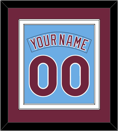 Philadelphia Nameplate & Number Combined - Nostalgia Powder Blue - Signature Tier 2