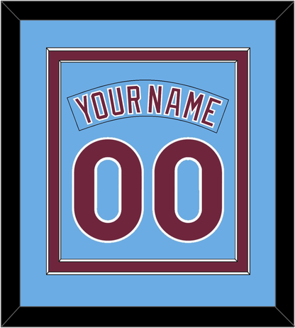 Philadelphia Nameplate & Number Combined - Nostalgia Powder Blue - Signature Tier 3