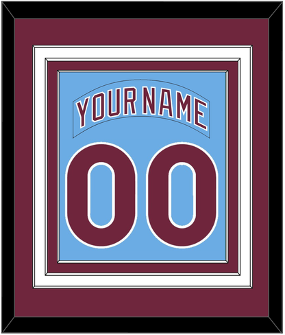 Philadelphia Nameplate & Number Combined - Road Powder Blue (1973-1986) - Premier Tier 2