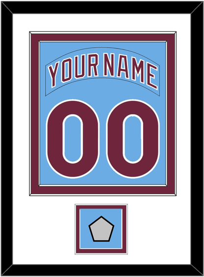Philadelphia Nameplate & Number & World Series Patch - Road Powder Blue (1973-1986) - Signature Tier 1