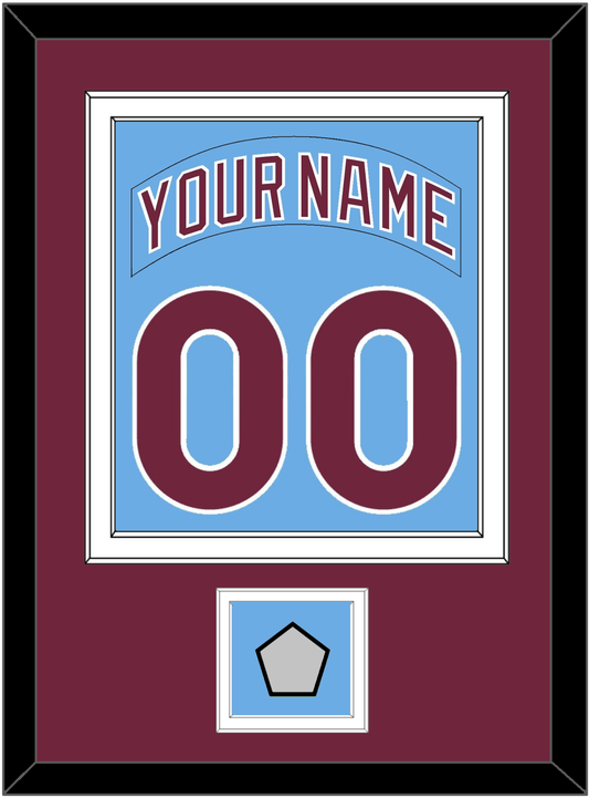 Philadelphia Nameplate & Number Combined With World Series Patch - Road Powder Blue (1973-1986) - Signature Tier 3