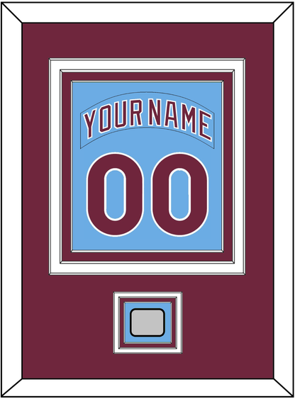 Philadelphia Nameplate & Number Combined With World Series Patch - Road Powder Blue (1973-1986) - Premier Tier 2