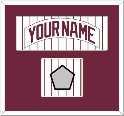 Philadelphia Nameplate & World Series Jersey Patch - Home Pinstripes (1975-1986) - Essential Tier 1