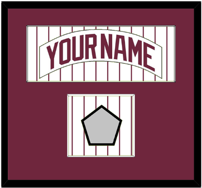 Philadelphia Nameplate & World Series Jersey Patch - Home Pinstripes (1975-1986) - Essential Tier 1