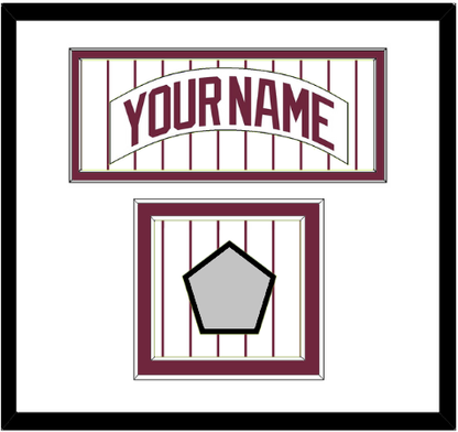 Philadelphia Nameplate & World Series Jersey Patch - Home Pinstripes (1975-1986) - Signature Tier 1