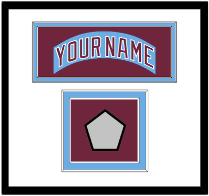 Philadelphia Nameplate & World Series Jersey Patch - Road Powder Blue (1973-1986) - Signature Tier 1