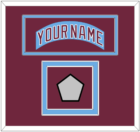 Philadelphia Nameplate & World Series Jersey Patch - Road Powder Blue (1973-1986) - Signature Tier 2
