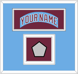 Philadelphia Nameplate & World Series Jersey Patch - Road Powder Blue (1973-1986) - Double Mat 3