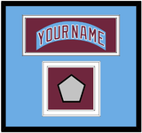 Philadelphia Nameplate & World Series Jersey Patch - Road Powder Blue (1973-1986) - Double Mat 3