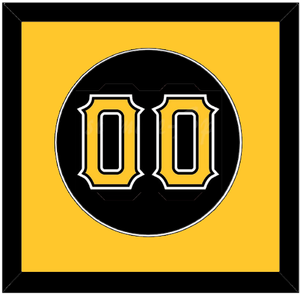 Pittsburgh Number - Alternate Black - Single Mat 2