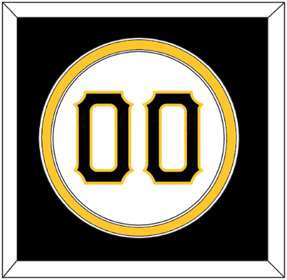 Pittsburgh Number - Home White - Signature Tier 3
