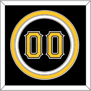 Pittsburgh Number - Alternate Black - Triple Mat 2