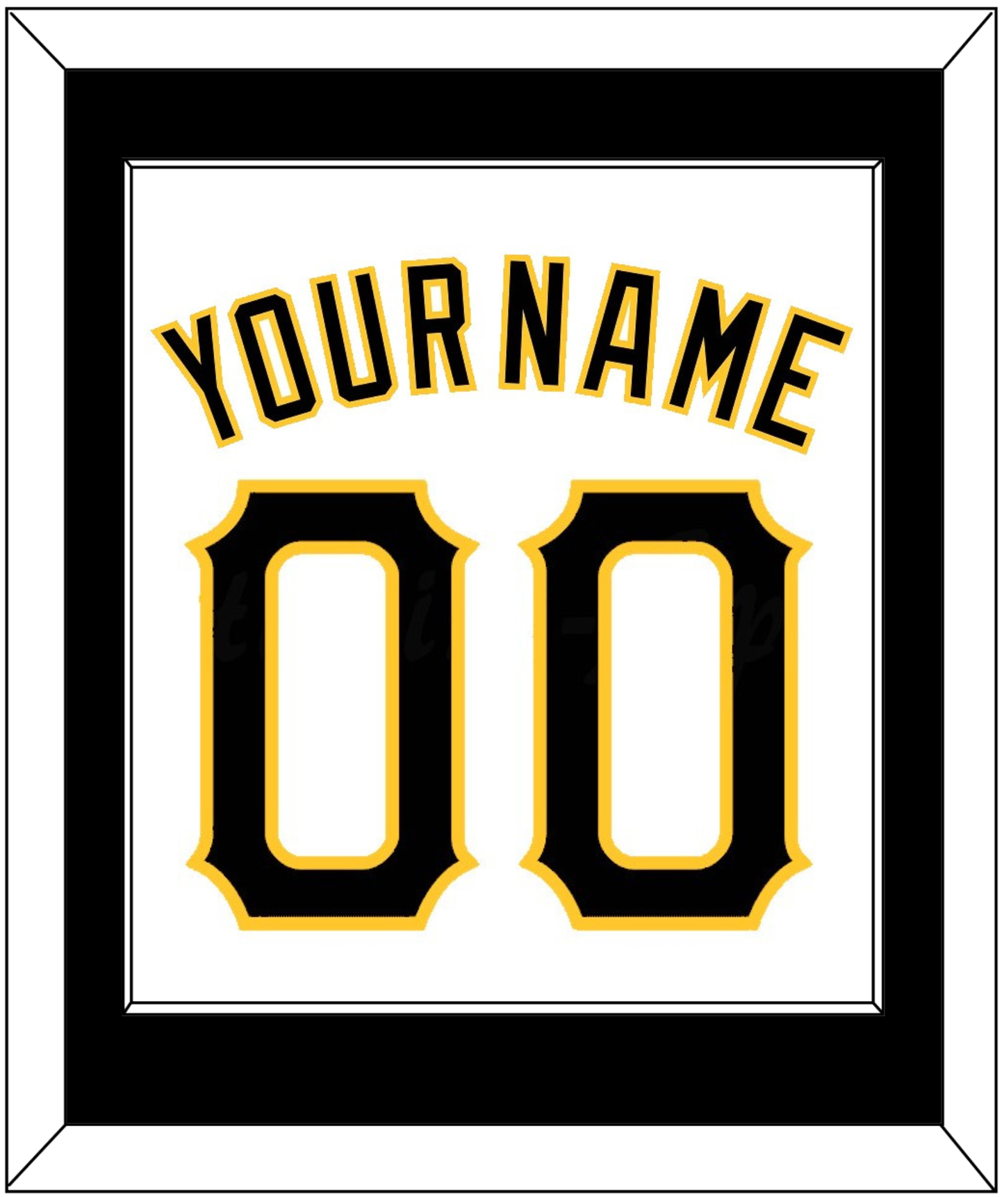 Pittsburgh Name & Number - Home White - Essential Tier 2