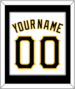 Pittsburgh Name & Number - Home White - Single Mat 2