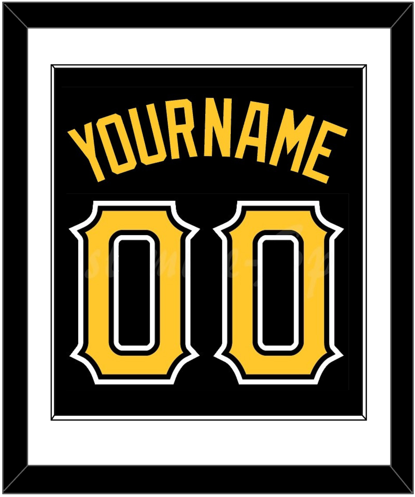 Pittsburgh Name & Number - Alternate Black - Essential Tier 1