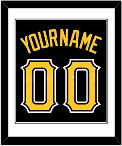 Pittsburgh Name & Number - Alternate Black - Single Mat 1