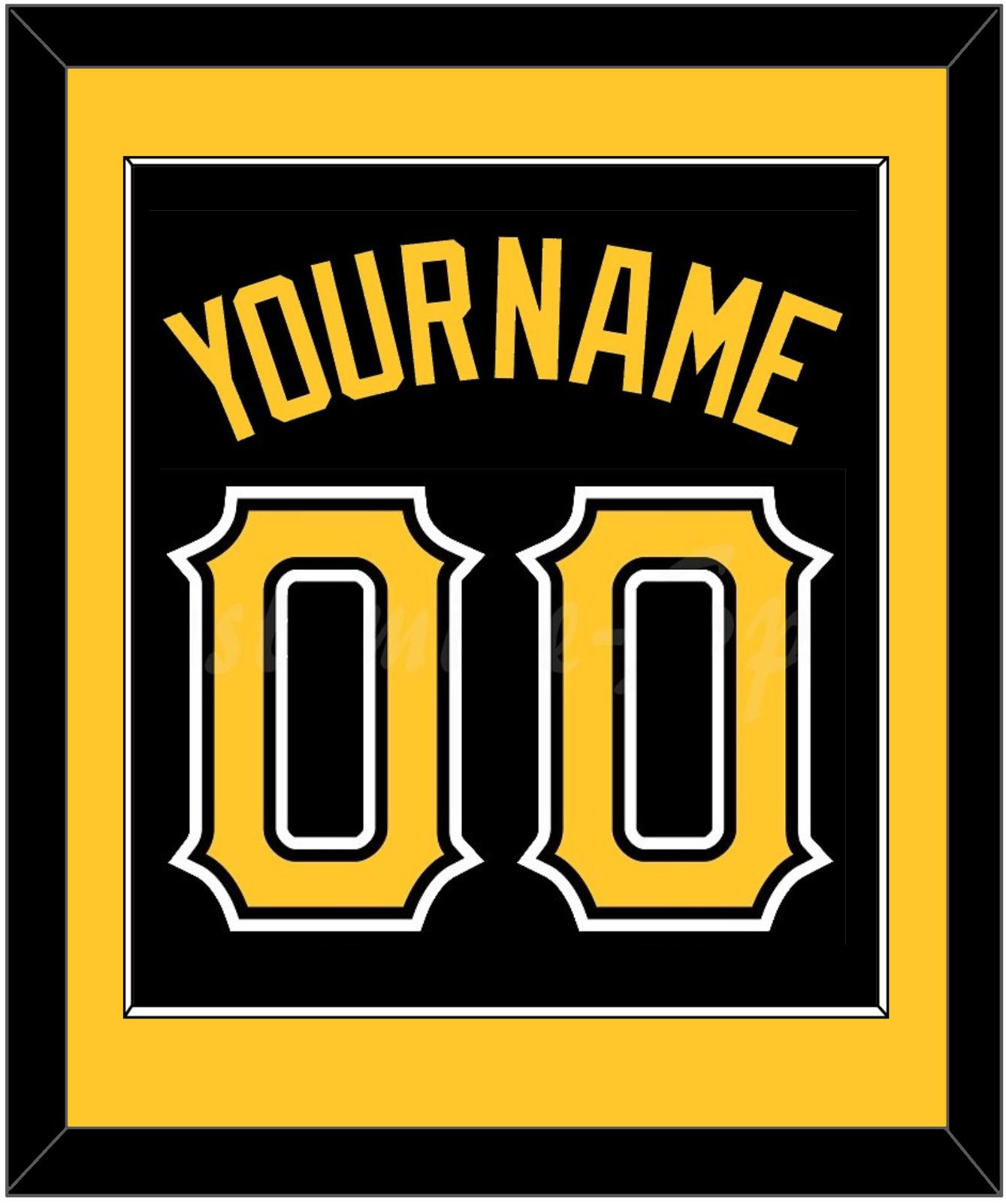 Pittsburgh Name & Number - Alternate Black - Essential Tier 2