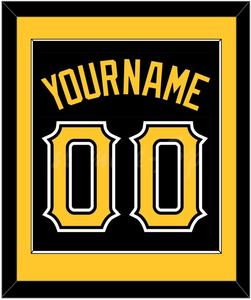 Pittsburgh Name & Number - Alternate Black - Single Mat 2