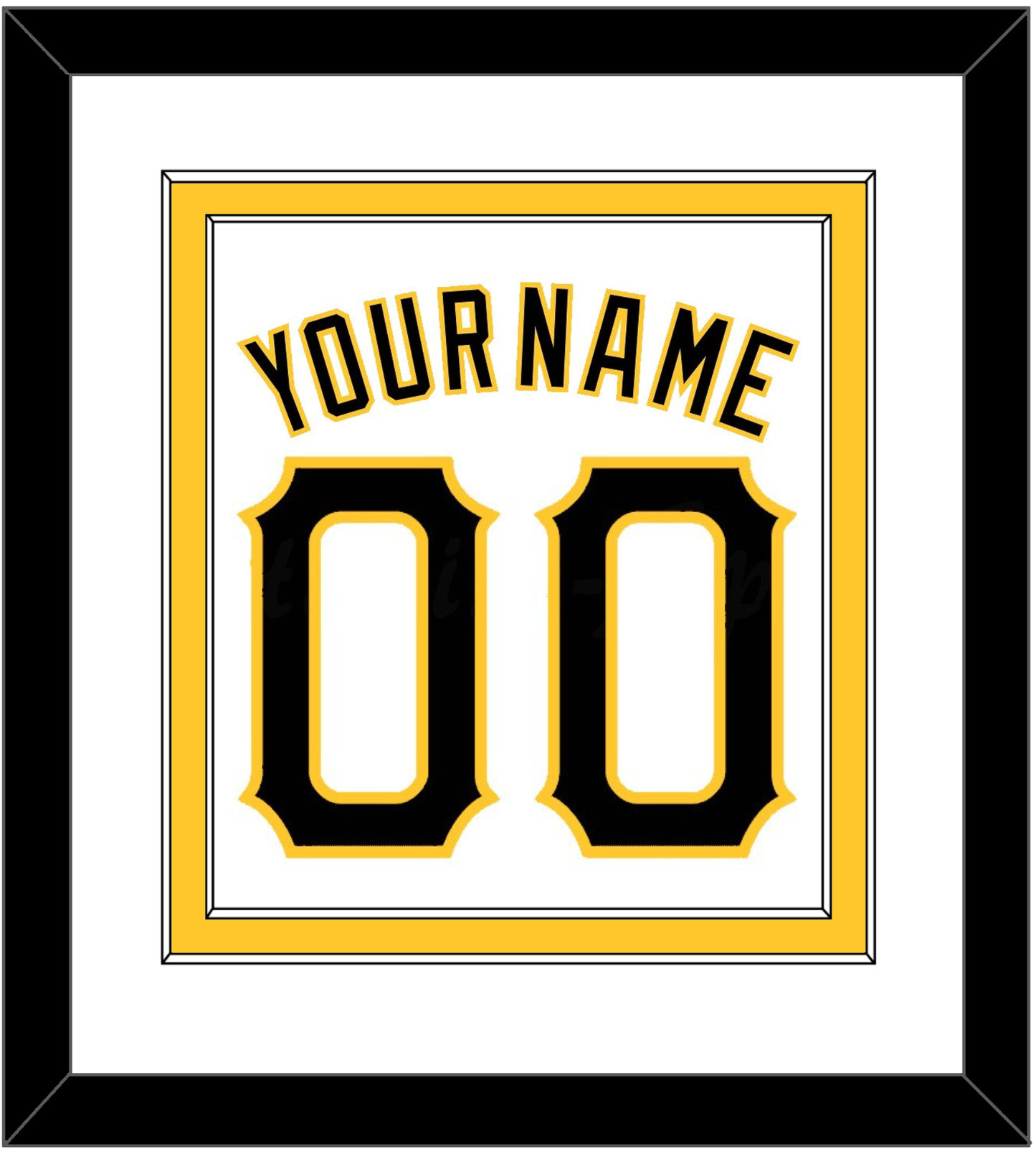 Pittsburgh Name & Number - Home White - Signature Tier 1