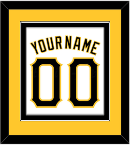 Pittsburgh Name & Number - Home White - Double Mat 2