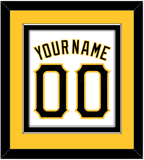 Pittsburgh Name & Number - Home White - Double Mat 2