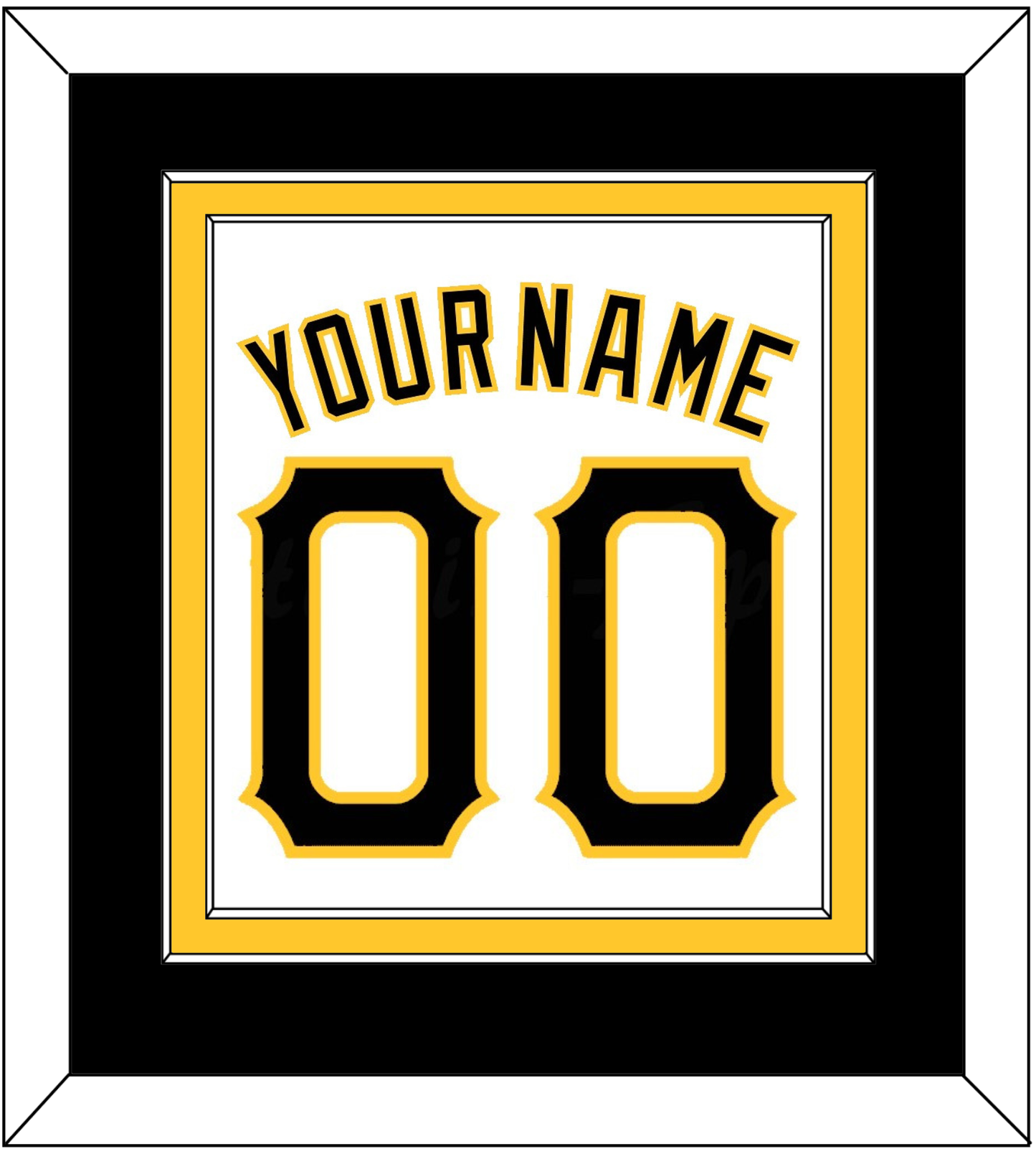 Pittsburgh Name & Number - Home White - Signature Tier 3